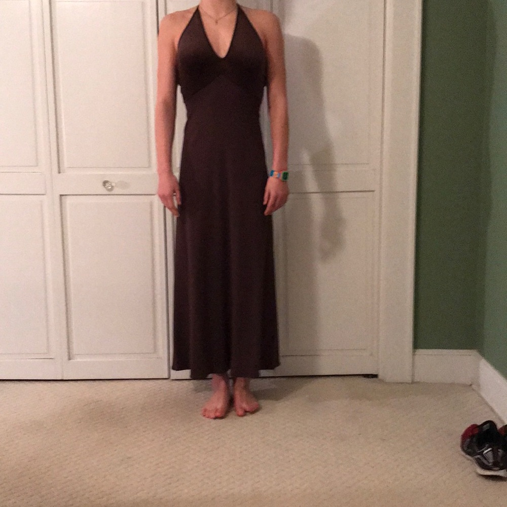 Long brown dress